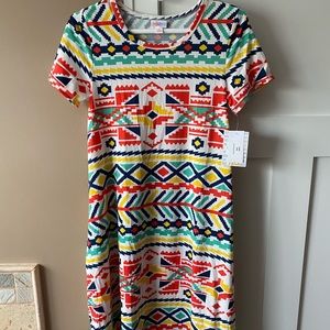 LuLaRoe XS Aztec Carly Dress